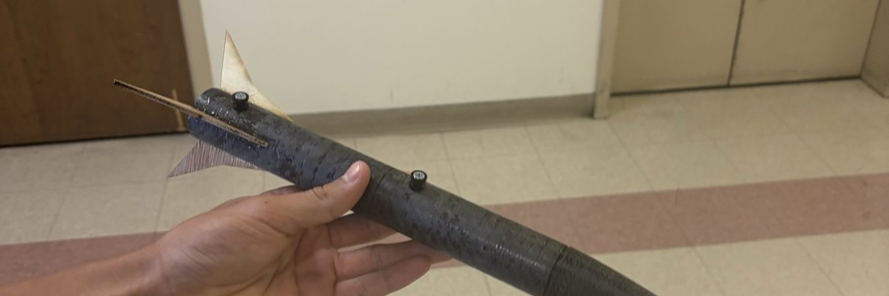 The finished rocket before launch day