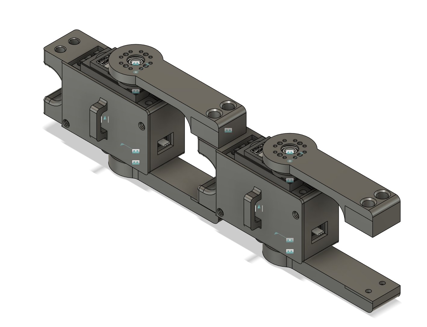 Two joints linked in a Fusion 360 assembly